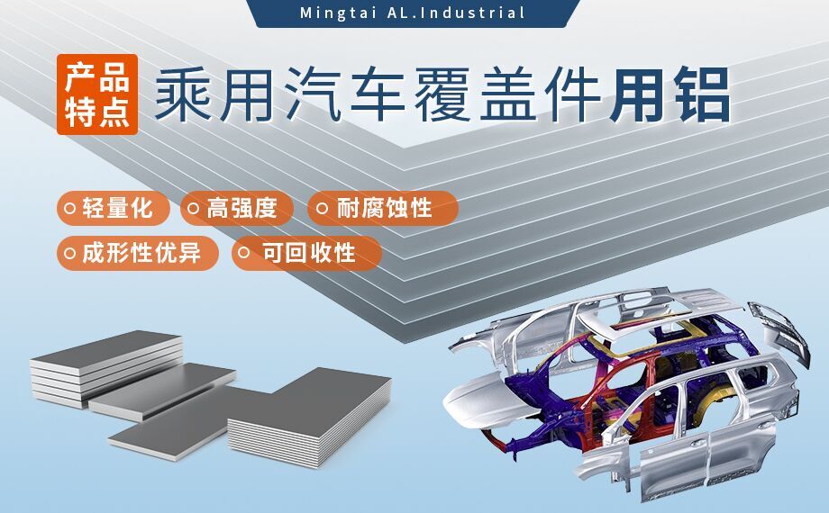 乘用汽車覆蓋件用鋁5系（5052/5182）6系（6016/6111）鋁合金 輕量化、高強度、高成型性